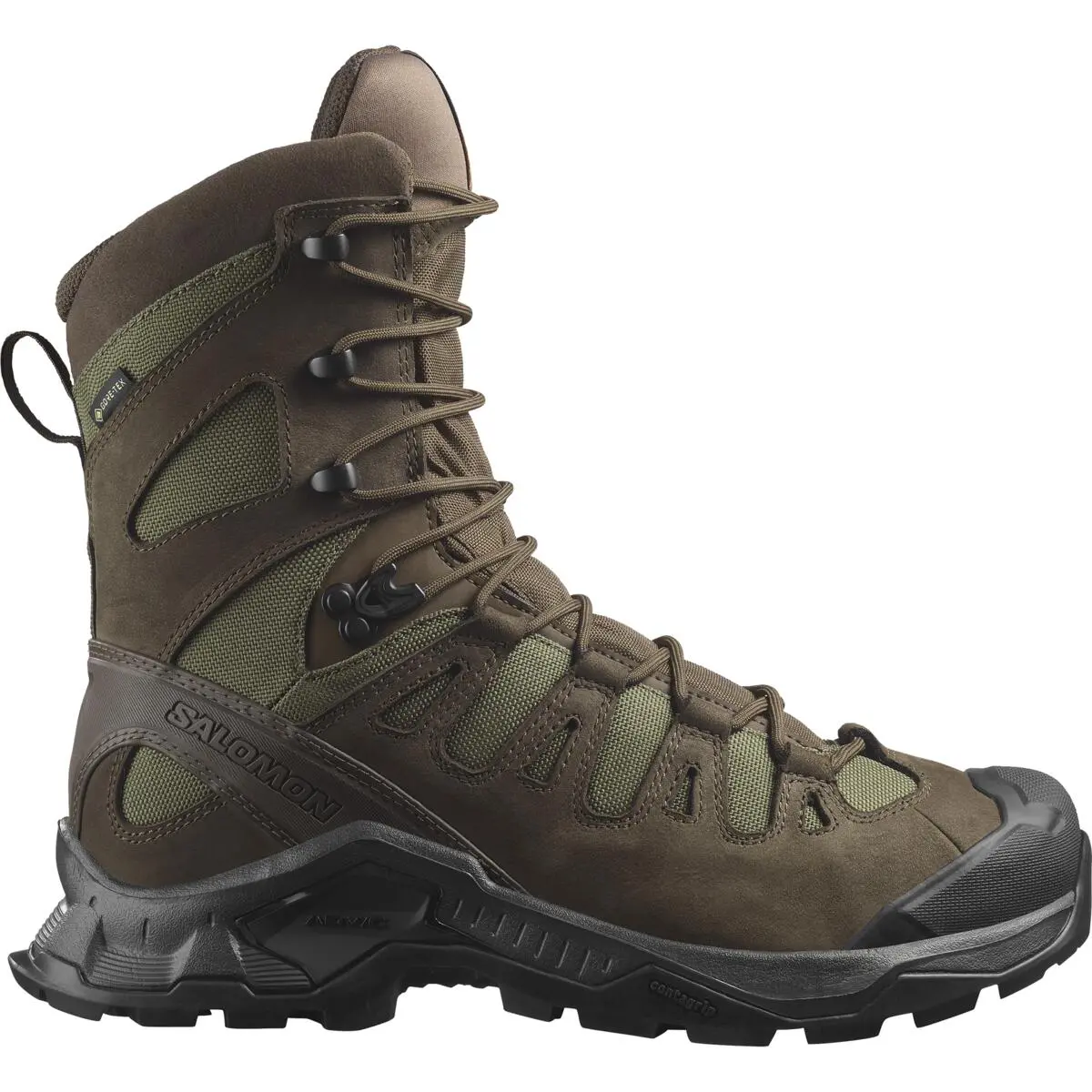 Men s Salomon Quest Tracker High GTX Boots 9.5 Earth Brown Ranger Green